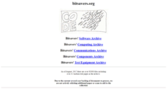 Desktop Screenshot of bitsavers.org