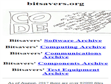 Tablet Screenshot of bitsavers.org